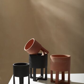 YELLOW Santurce Footed Pot Terracotta 5 inch