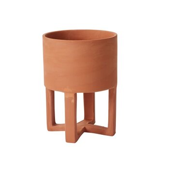 YELLOW Santurce Footed Pot Terracotta 7 inch