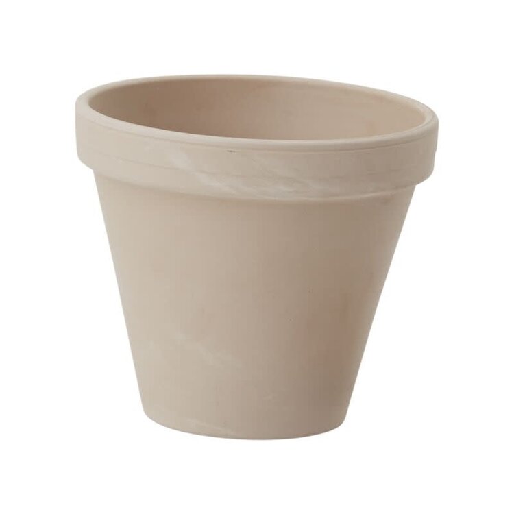 YELLOW Granite Marble Clay Pots & Saucers