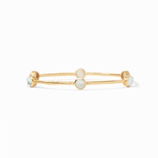 Julie Vos Milano Luxe Bangle -  Iridescent Aquamarine - M