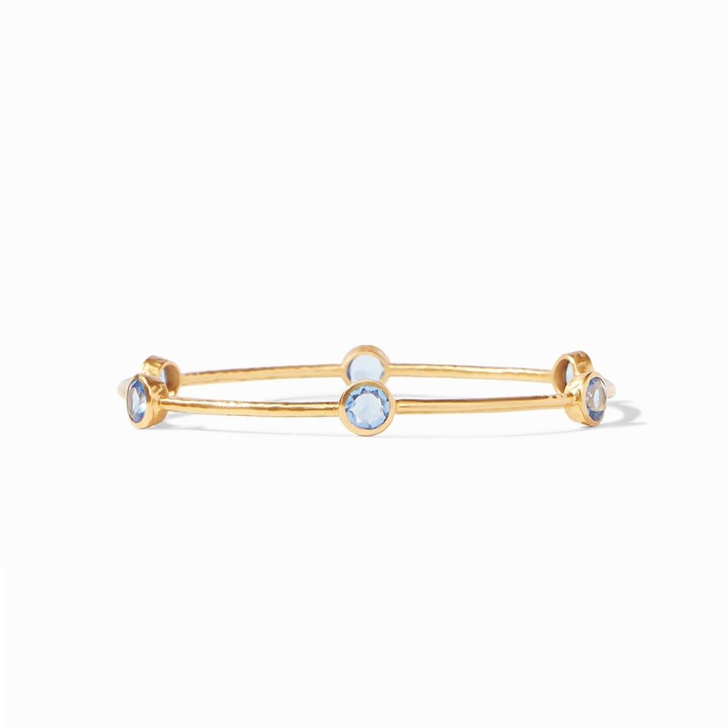 Julie Vos Milano Luxe Bangle - Chalcedony Blue - M