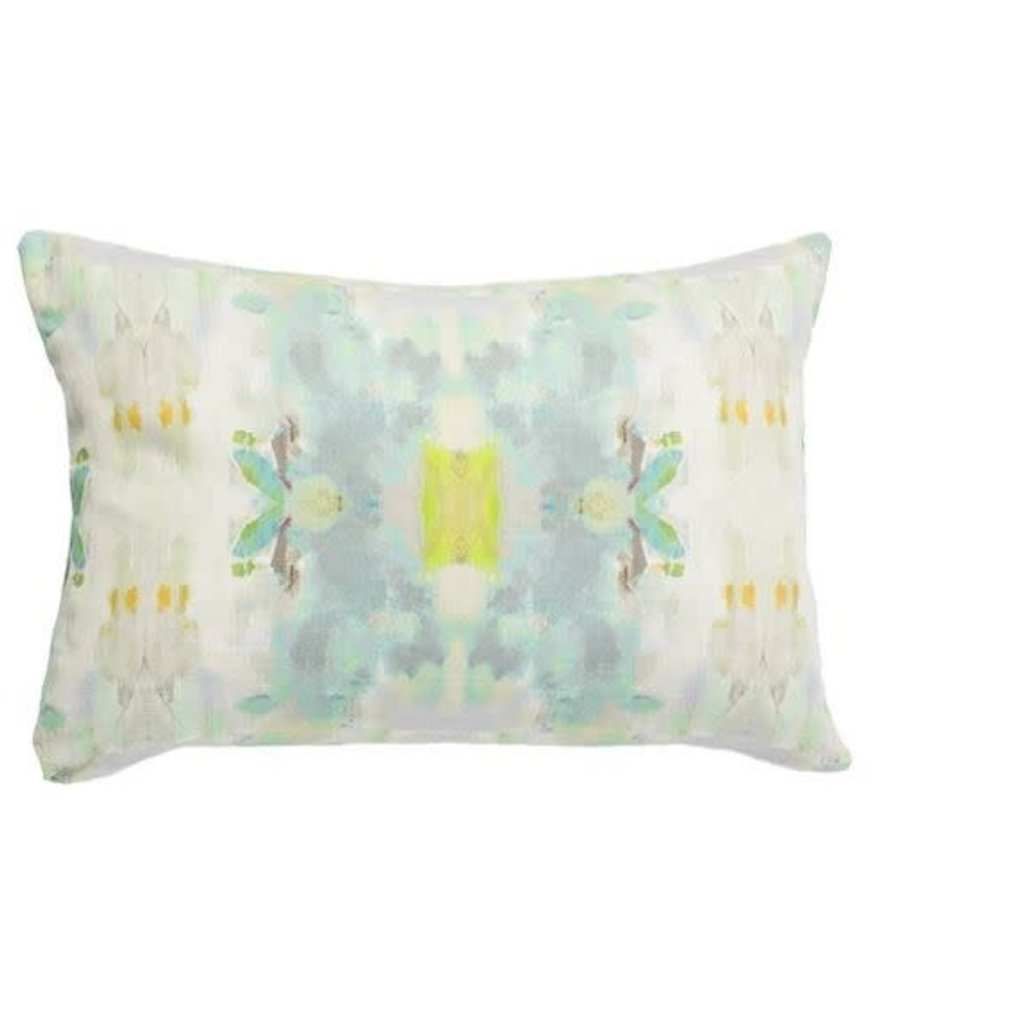 Katherine Beck Coral bay green outdoor pillow- (14''x20'')