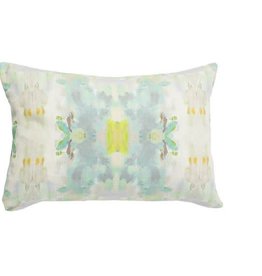 Katherine Beck Coral bay green outdoor pillow- (14''x20'')