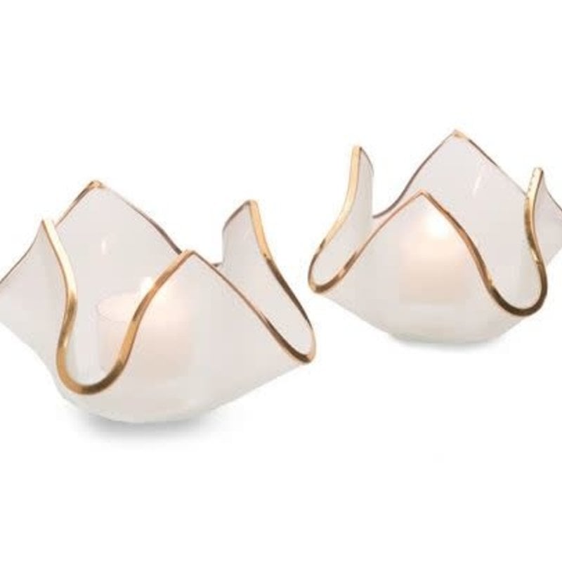 Annie Glass Handkerchief Votive XL