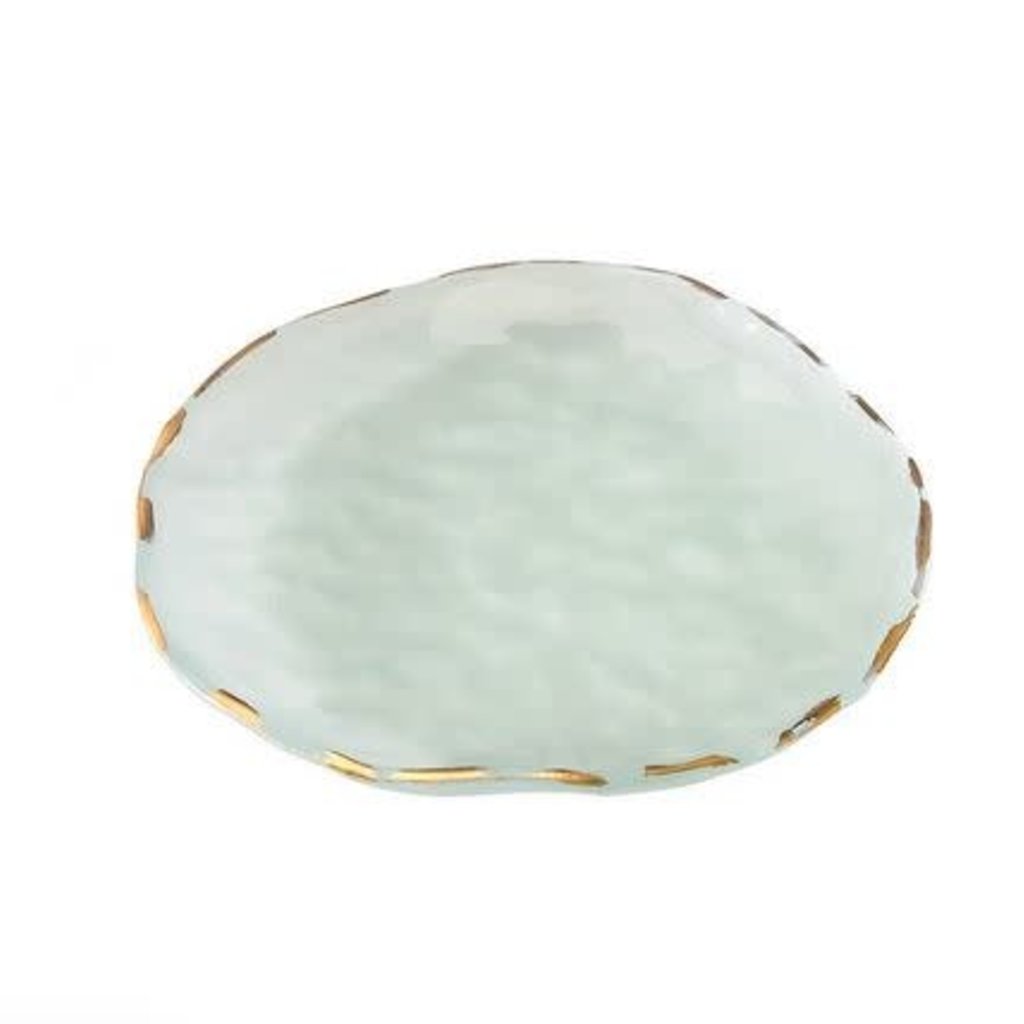 9" Salad Plate -Shell Gold