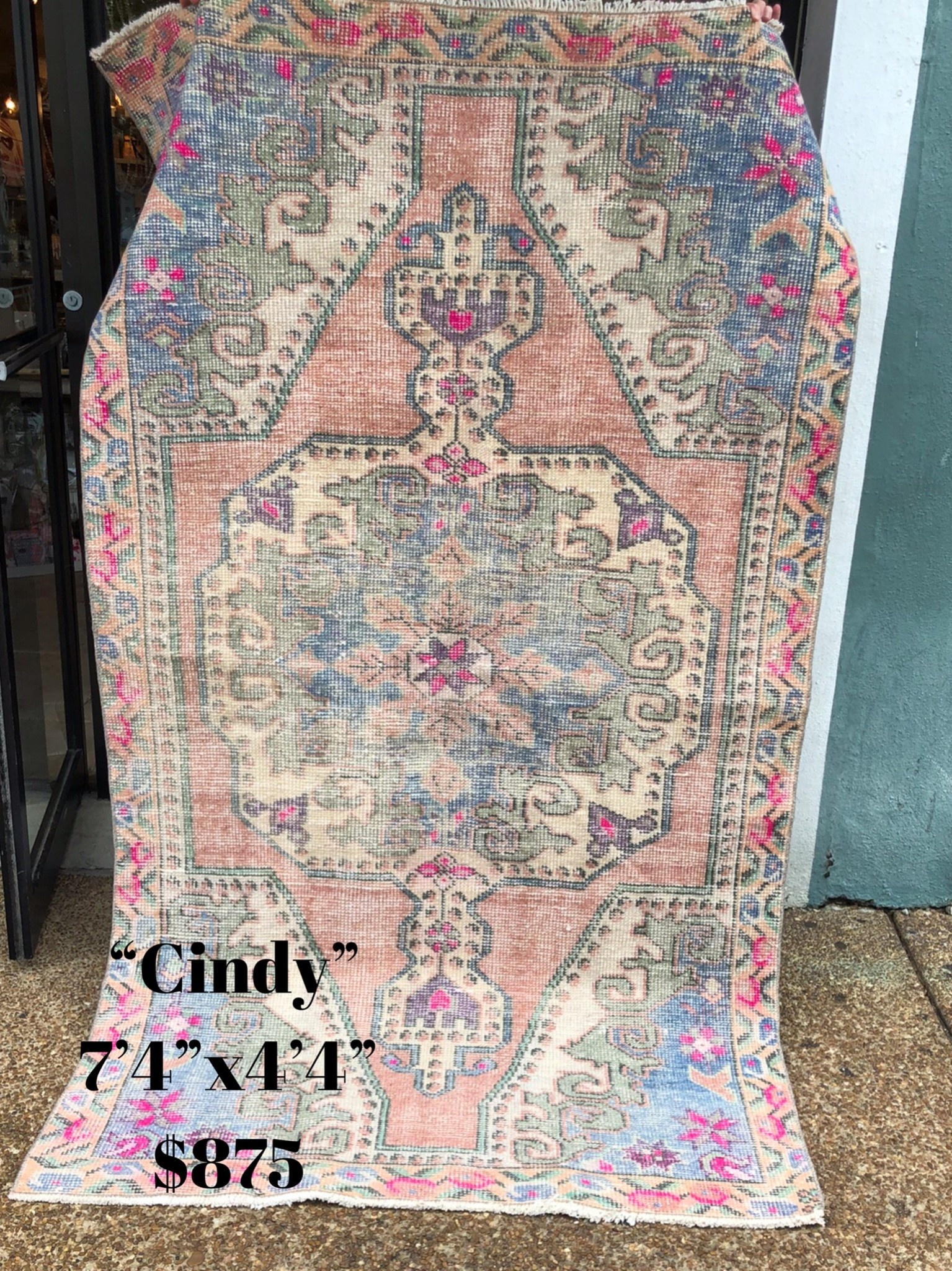 Large Rug Cindy 7'4"x4'4" Katherine Beck