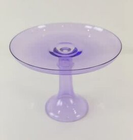 Estelle Colored Glass Lavender Cake Stand