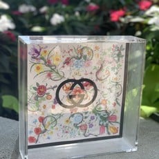 Gucci Floral (6x6) Lucite Tray-