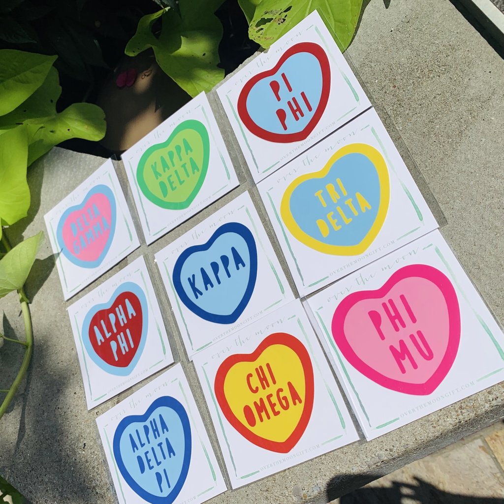 Sorority Heart Decal