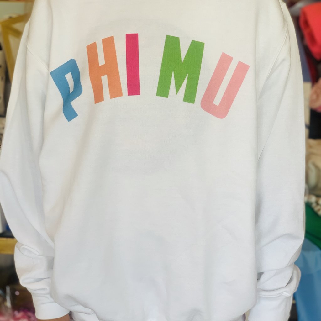 Sorority White Sweatshirt