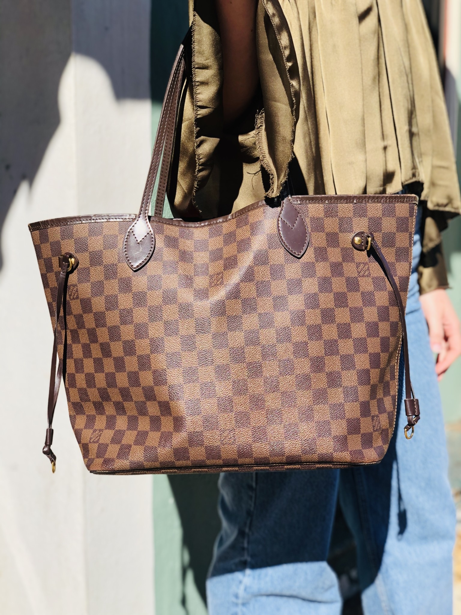 Louis Vuitton Damier Neverfull Mm Katherine Beck