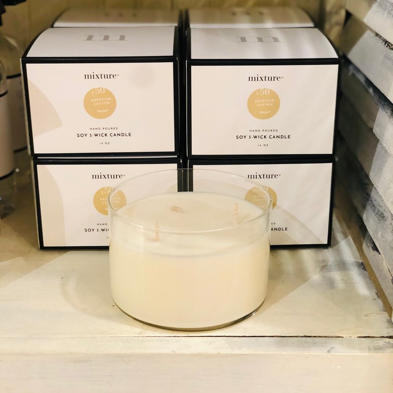 16oz Egyptian Cotton 3 Wick Fill