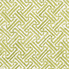 Fretwork moss green cocktail napkin