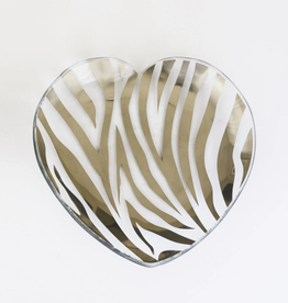 Heart Plate - Zebra