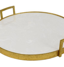 Gold Tray with Stone