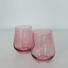 Rose Stemless Wine Glass