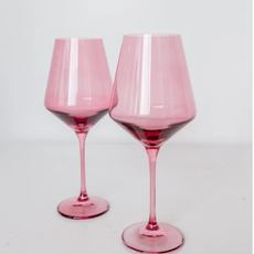Rose Stemmed Wine Glass