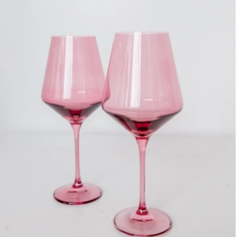 Rose Stemmed Wine Glass