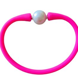Hot Pink Freshwater Pearl Maui Bracelet