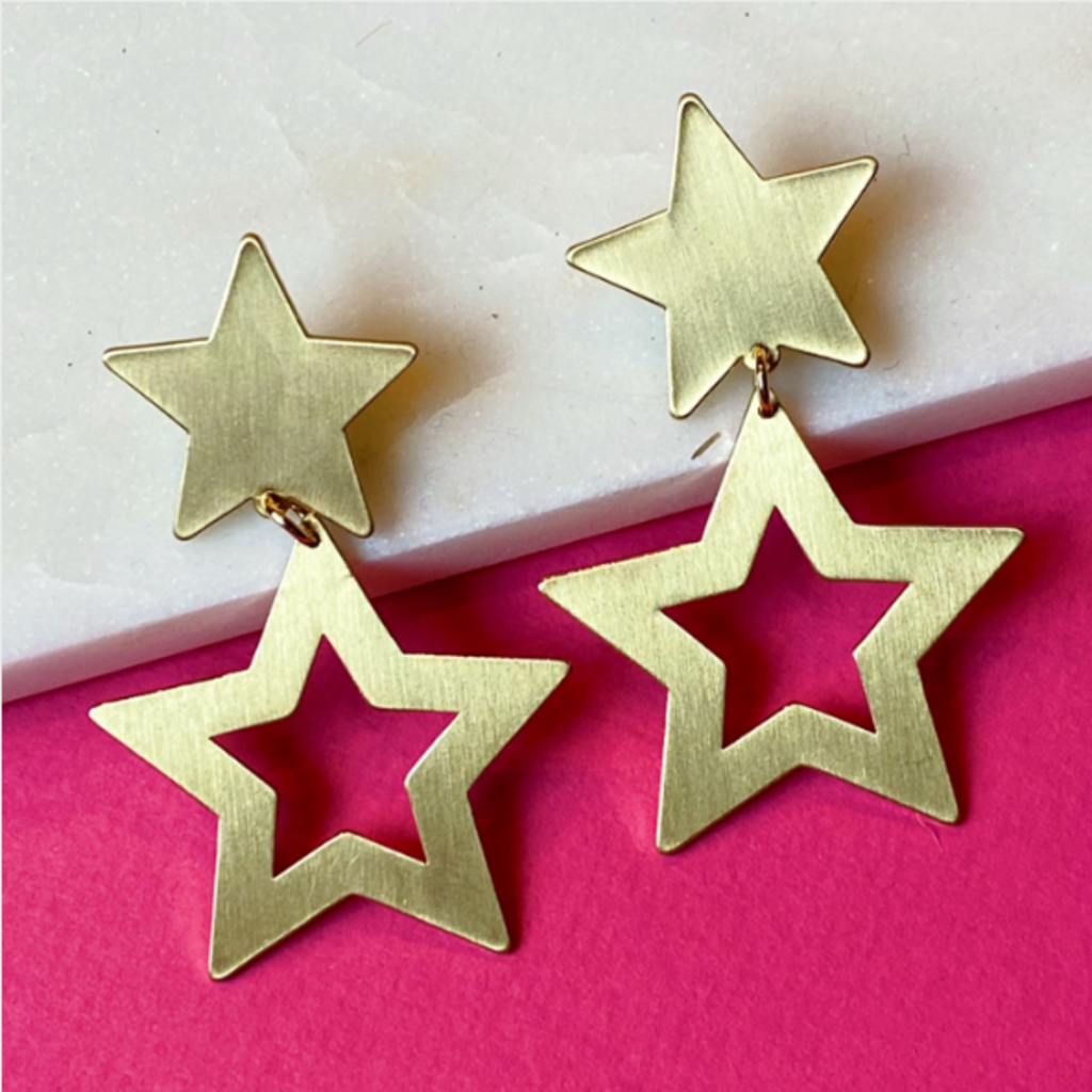 Lucky Stars tiered earrings