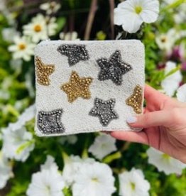 LAC-CP-1037 Star Beaded pouch