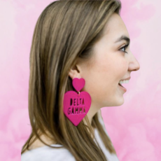 SORORITY HEART EARRINGS