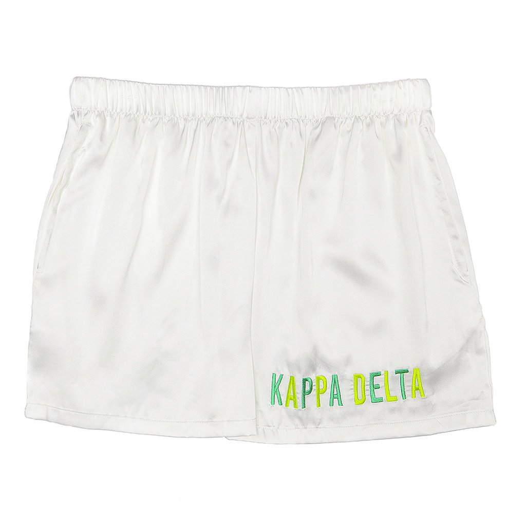 SORORITY SILK PAJAMA SHORTS