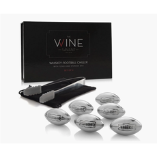 Football Shaped Whiskey Stones Set of 6