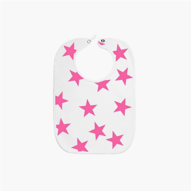 Pink Bold Star Bib