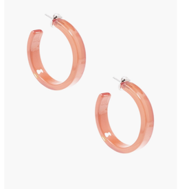 Chunky Resin Hoop Beige E1781