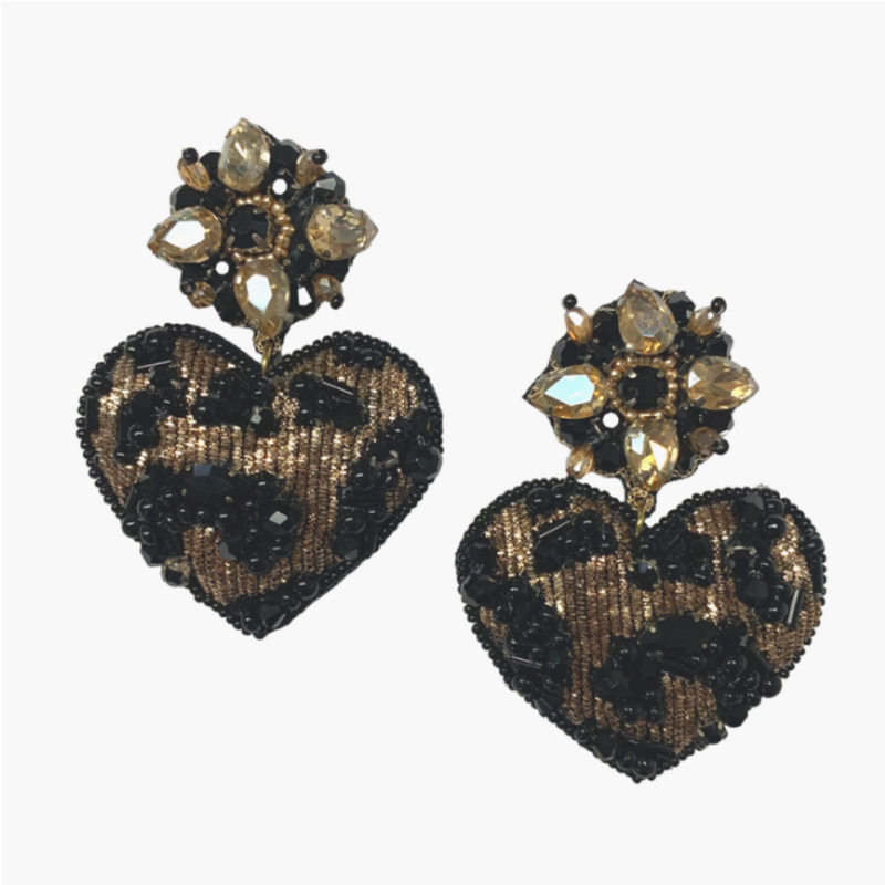 Leopard Heart Drop