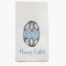 Fab Egg Blue with Happy Easter