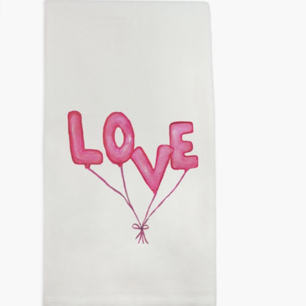 Love Balloons Dishtowel