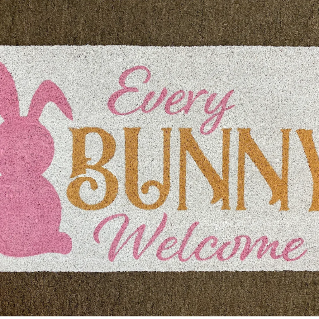 Every Bunny Welcome Doormat 30x18