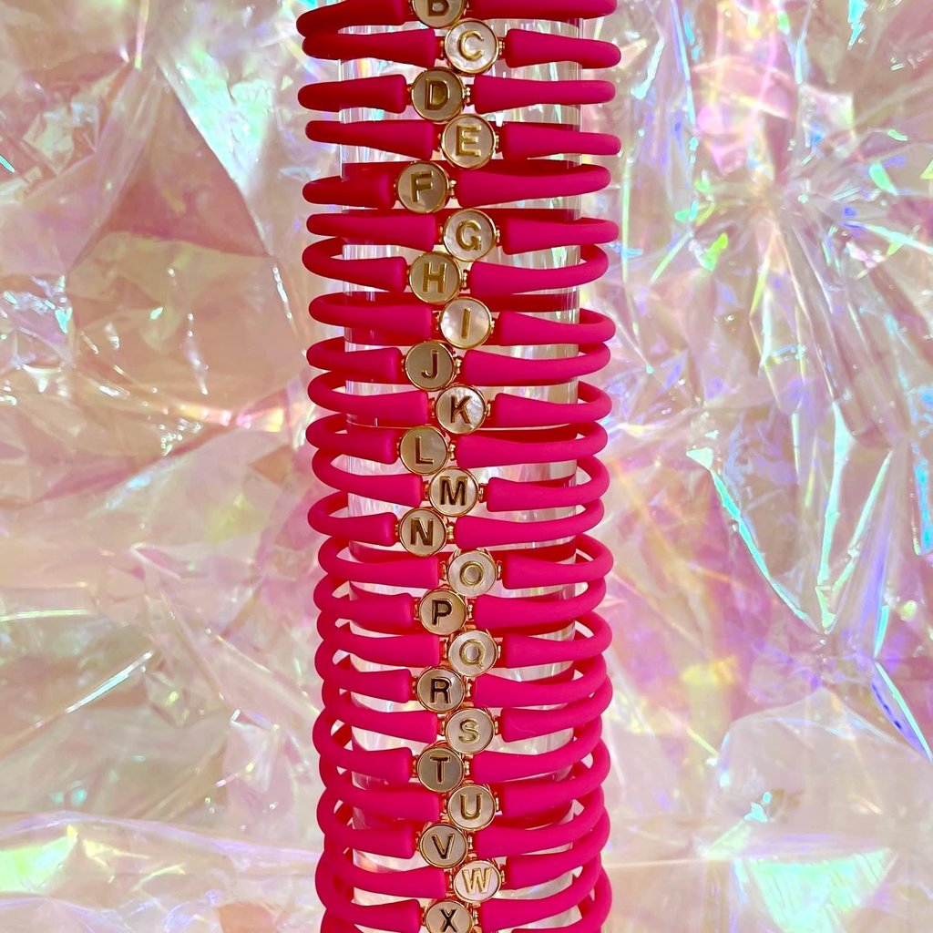 La Tua Storia Letter Bracelet - Tropical Pink