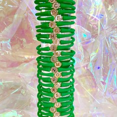 La Tua Storia Letter Bracelet - Neon Green