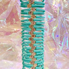 La Tua Storia Letter Bracelet - Aqua