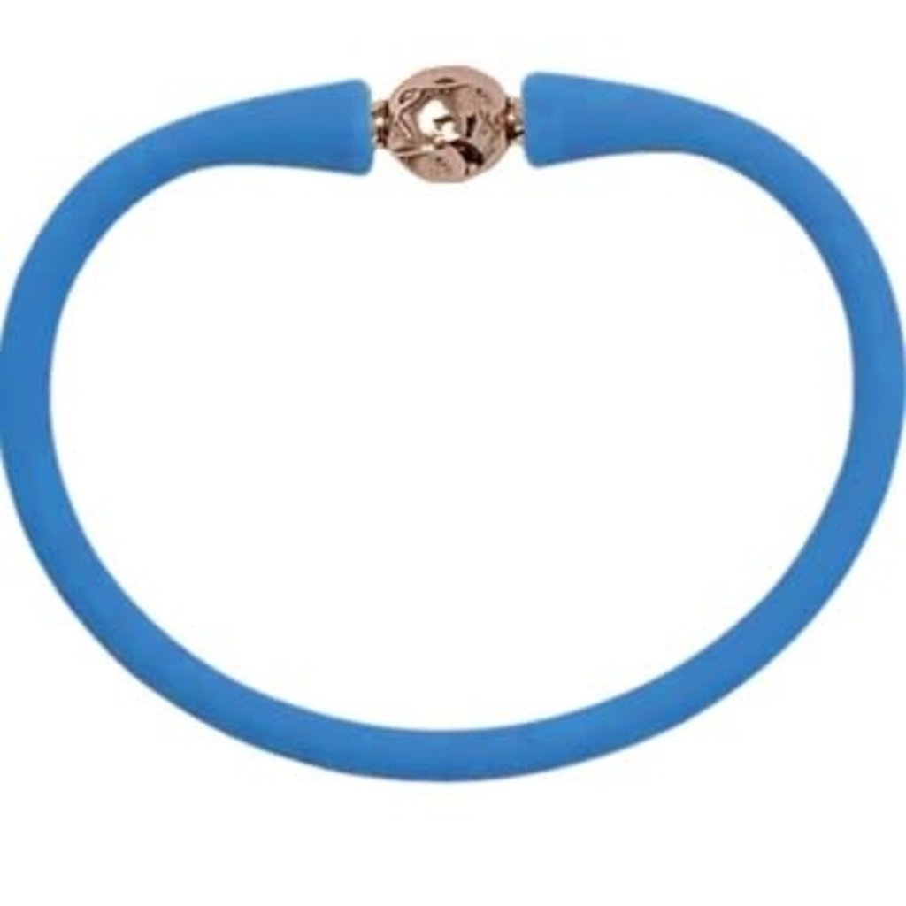 Rose Gold Florence Bracelet - Bright Blue