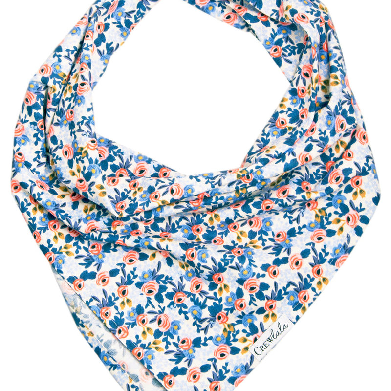 Dog Bandana - Navy Les Fleurs LARGE