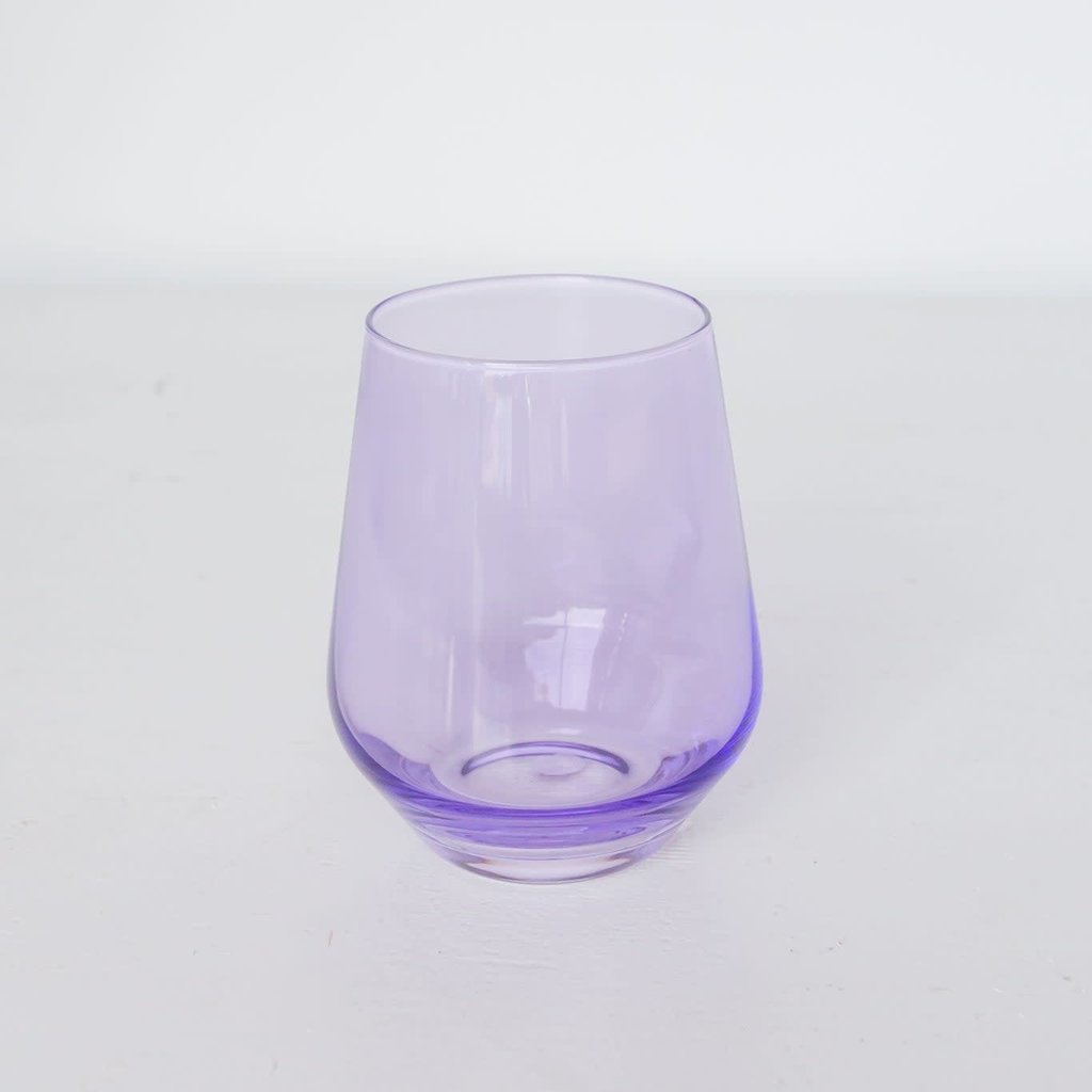 Estelle Colored Glass Lavender Stemless