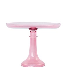 Estelle Colored Glass Rose Cake Stand