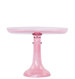 Estelle Colored Glass Rose Cake Stand