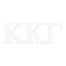 SORORITY WHITE CAR DECAL