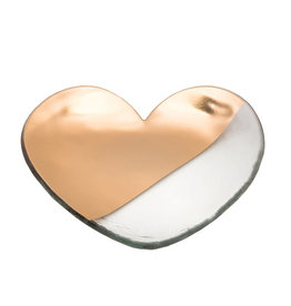 Annie Glass Mod Heart plate