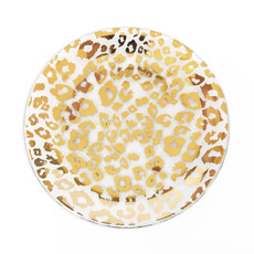 Annie Glass C102G Cheetah salad plate
