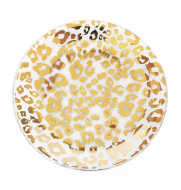 Annie Glass Cheetah Salad Plate
