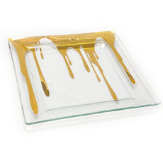 Annie Glass SPL203G 12" Splatter SQUARE PLATTER