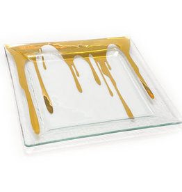 Annie Glass Splatter Square Platter