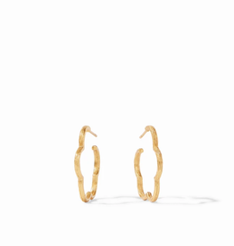 Julie Vos Gardenia Textured Hoop - S