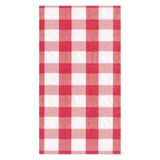 Gingham Red Guest Towel